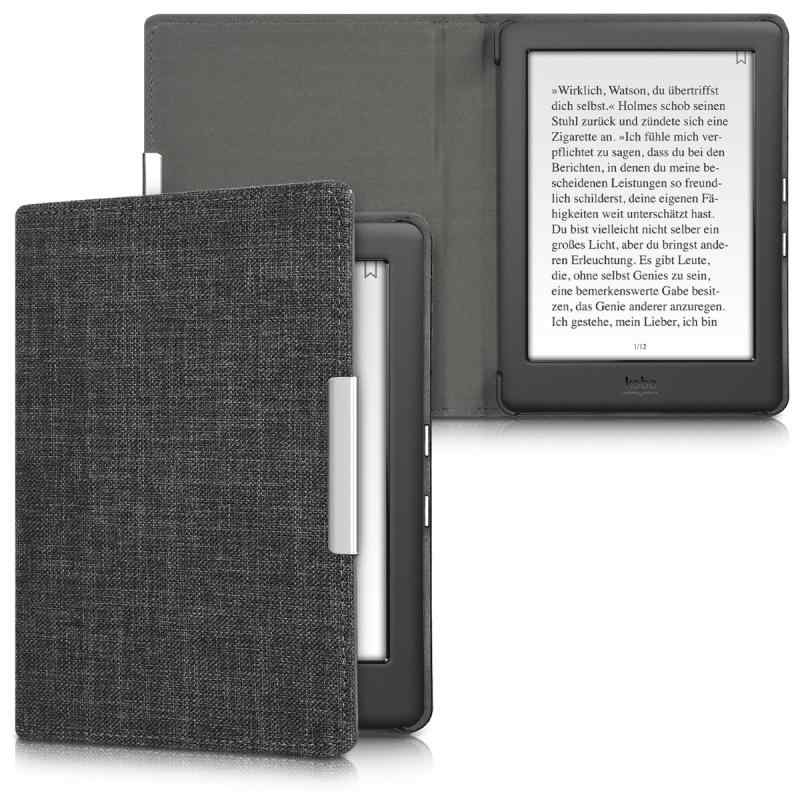 kwmobile 対応: Kobo Glo HD/Touch 2.0 用 ケース - 布 電子書籍カバー - オートスリープ reader 保護ケース