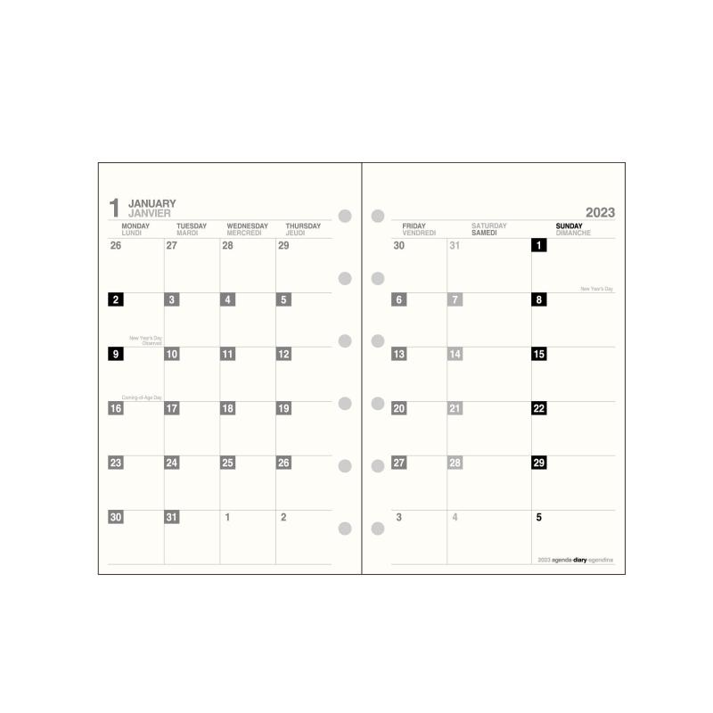 エトランジェ ディ コスタリカ etrangerdicostarica ミニ6レフィルマンス DIARY DIARY アイボリー2C 0101-SREF-M-01