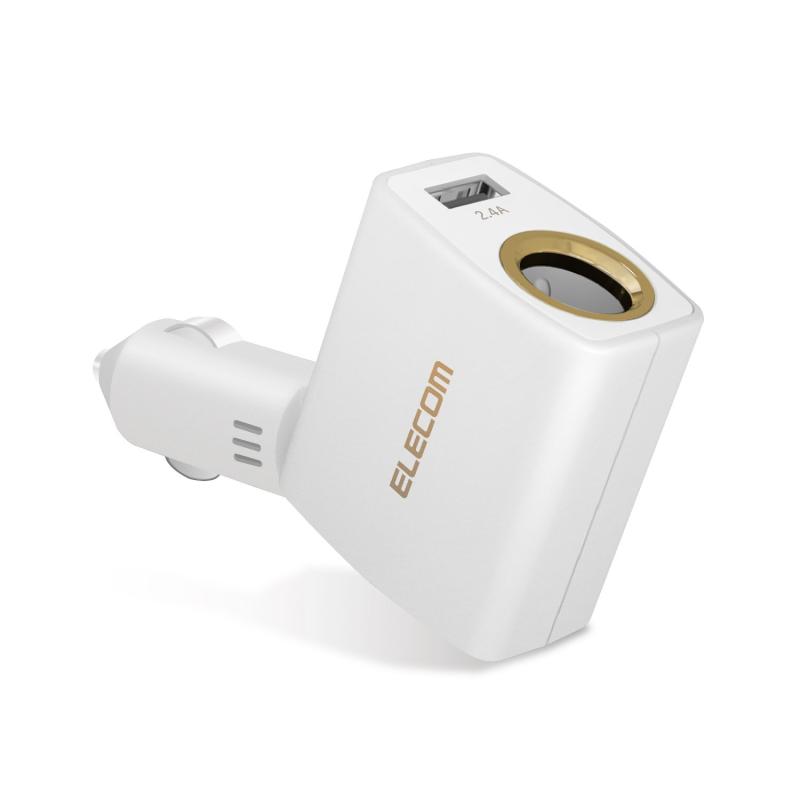エレコム IQOS アイコス 充電器 車載用 ダイレクトチャージャー USBポート×1