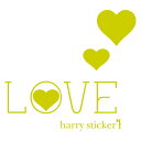 Harry Sticker ウォールステッカー貼ってはがせる 転写式 バレンタイン ラブ・ハート・ラブ LL 45×150cm