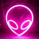 QiaoFei Alien Neon Signs Neon Lights Led Romantic Heart Art Decorative Lamp