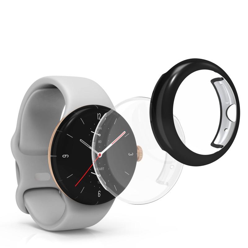 kwmobile 2x P[X Ή: Google Pixel Watch Jo[ - tJo[ VR ϏՌ S̕ی F/