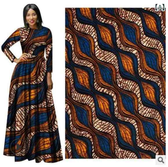衣類 生地 DIY 洋裁 裁縫 カットクロス アフリカン ファッション 6 メートル アフリカ 染色 布 綿 アフリカ ワックス プリント 布 アフリカ ワックス 布