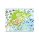 ジグソーパズル 英語 地図 アジア パズル 世界地図 日本 地理 小学生 知育玩具 6歳 紙製 [ LARSEN (ラーセン) アジアマップ 英語版 63PCS ](LAA30-GB)