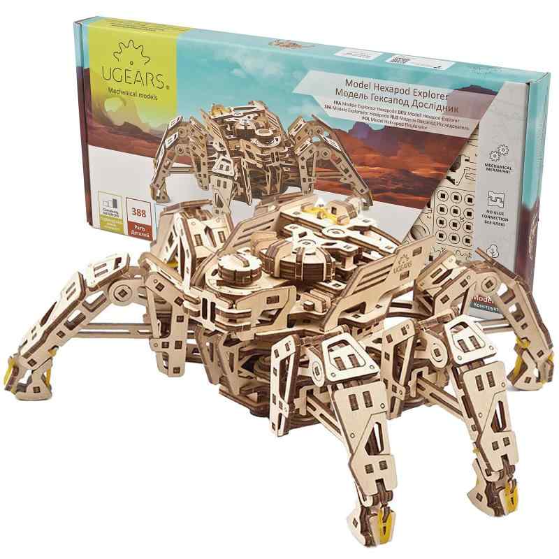 Ugears [MA[Y wLT|bhGNXv[[ 70158 Hexapod Explorer ؂̂ 3D pY