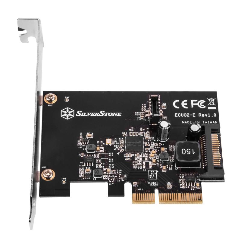 Silver Stone Silverstone(Vo[Xg[) USB3.2 USB  20s Key-ARlN^t PCI ExpressJ[h SST-ECU02-E