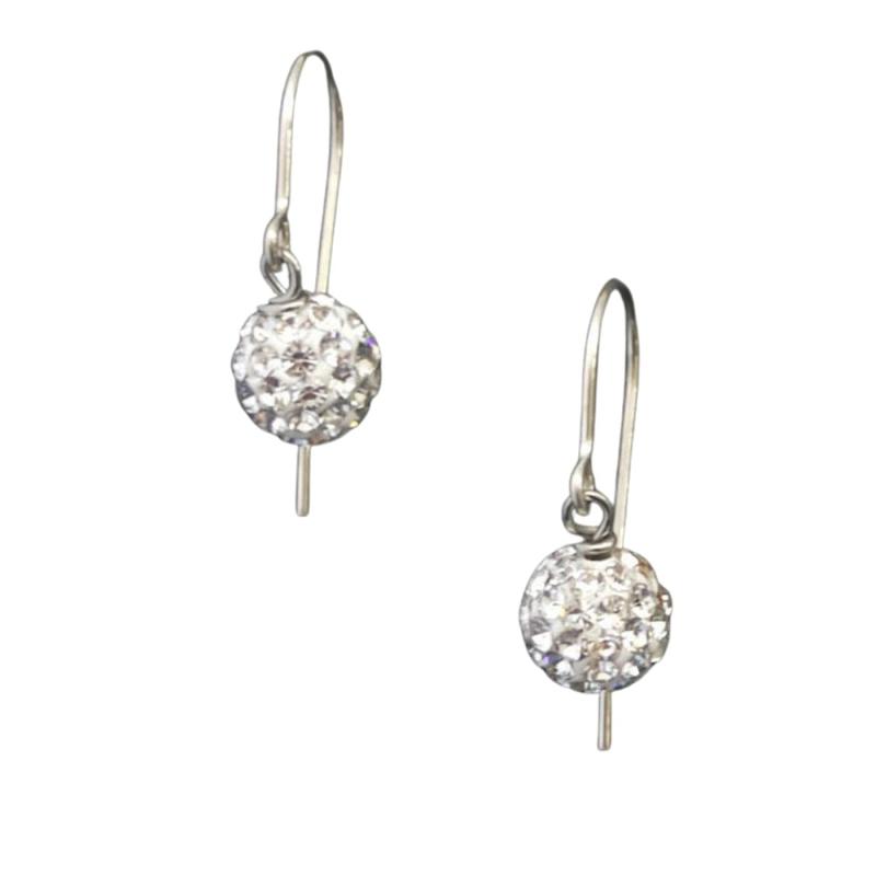 ナオットジュエリー レディース スワロフスキー クリスタル ピアス フック シルバー925 Swarovski Crystal Ball Pierce