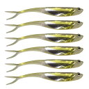 QualyQualy ラバー フィッシュ ルアー ラバーワーム Shad Lure ラバー ルアーセット シーバス パーチ パイク ルアー 1.8g 7.5cm 6個