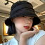 釣り 帽子 アウトドア 登山帽 女性用 黒 フィッシャーマン ハット ファー エッジ 小さい バケット ハット ネット 韓国 頭囲 大きい 万能 無地 帽子