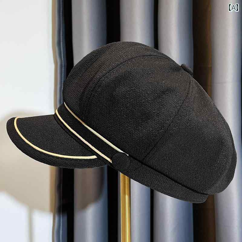 キャスケット帽 英国 八角形 帽子 女性 ベレー 帽 カジュアル 画家 ひさ 帽子 キャスケット 帽子