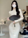中華風 セーター スカート ヒップ スカート 秋冬 チャイナ ドレス コート 少女 ニット ドレス