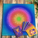 タロット クロス 美しい 占い tarot 神秘的 祭壇布 セレモニー テーブル クロス ウェイト カード タロット プッシュ カード 布 惑星 星座 宮殿 背景布 赤 オレンジ 黄緑青青 紫