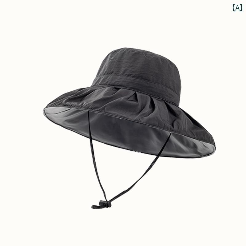 帽子 日焼け防止 帽子 女性 夏 日よけ 帽子 屋外 旅行 顔 覆う 漁師 帽子 紫外線対策 つば広 折たたみ 式 日よけ 帽子