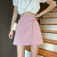 レディース ピンク ショート スカート スカート 大きいサイズ 白 イレギュラー スカート 小柄 aライン スカート 露出 防止 お腹 カバー