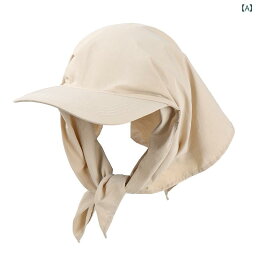 ジェニー 速乾 ヘッド スカーフ レディース ひさし 付き 帽子 屋外 日焼け防止 首 保護 韓国 キャンプ 帽子