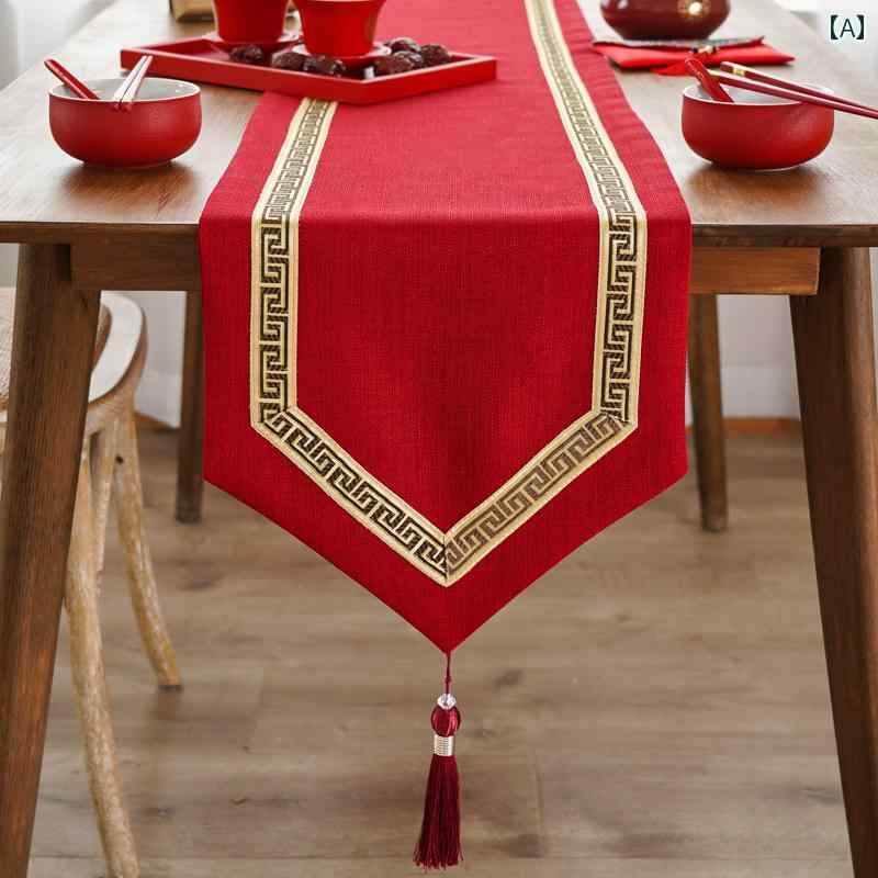 テーブルランナー おしゃれ 色 テーブル フラグ 赤 結婚式 結婚式 装飾お祝い テレビキャビネット テーブル クロス 中華風 ハッピー ワード コーヒー テーブル テーブル クロス