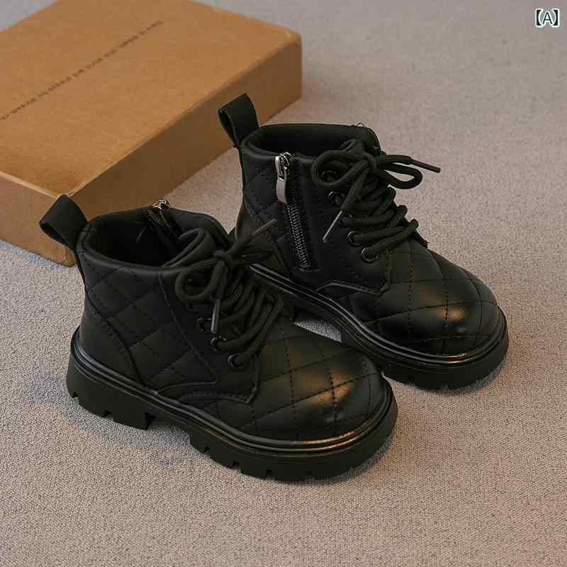 子供 ブーツ 秋冬 男の子 靴 女の子 ブーツ レザーブーツ ショート ブーツ シングル ブーツ 英国 キッズ 児童 ブーツ