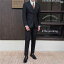 新郎 スーツ メンズ スリーピース スリムフィット 韓国 フォーマル ビジネス 英国風 ストライプ スーツ ウェディングドレス