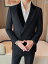 メンズ 秋冬 カジュアルス モール ブレザー ハイエンド ビジネスウェア 韓国 ダブルブレスト スーツ