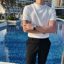 ポロシャツ メンズ 夏 薄手 スタンドカラー ダーク ストライプニット 半袖 通気性 男性 韓国 スリム 半袖 ニット