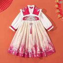 女の子 ベルベット ドレス 衣装 プリンセス ドレス 少女 冬 正月 子供 スーパー フェアリー 漢服