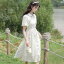 レディース ワンピース かわいい 写真撮影 衣装 中華風 チャイナ ドレス レトロ 女性 夏 花柄 スカート 優しい ロング スカート