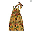 アフリカン ファッション キッズ ワンピース アフリカ 子供服 ストラップレス スカート アフリカ ボヘミアン ドレス 子供服 イン