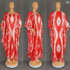 アフリカン ファッション レディース アメリカ 衣類 アフリカ 中東 エスニック レトロ ロング ブルカ プリント 大きい スイング ドレス スカーフ