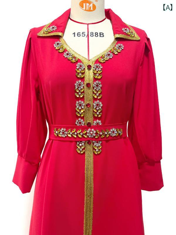 レディース ファッション 小さい 花 縫製 ロング スカート 宮殿 大きめ サイズ 中東 ドバイ アラビア ジャンプ スーツ