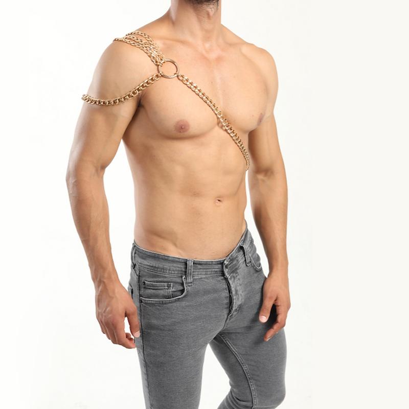 ボディチェーン ゴールド メンズ ネックレス ヒップ ホップ アメリカ チタン鋼 ネックレス メンズ セーター チェーン 太い 長い 厚手 ネックレス