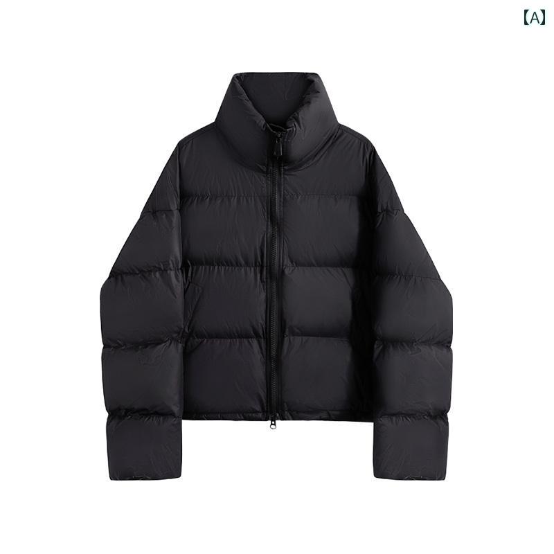 レディース ファッション 韓国 コットン コート スタンドカラー 厚手 ブレッド コート 暖かい ジッパー コットン ジャケット 女性用 厚手 コート