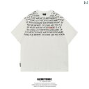 T シャツ メンズ トップス カジュアル ファッション ストリート レター スローガン ヘビー コットン シャツ 夏 オーバー サイズ 半袖 シャツ