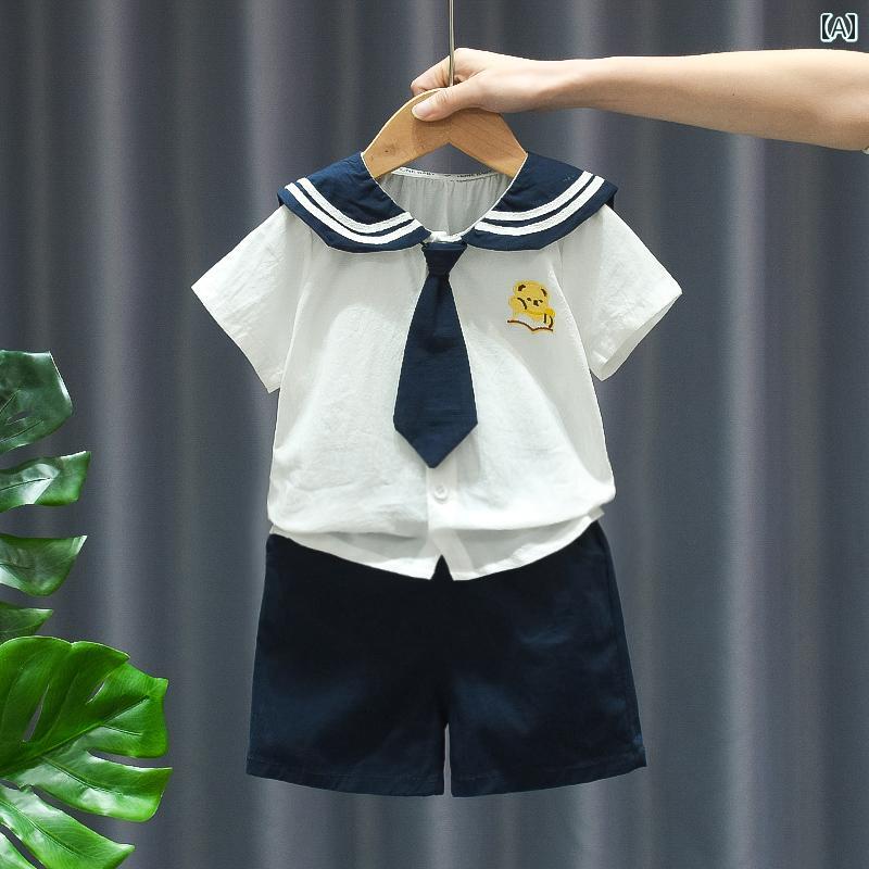 子供服 かわいい セットアップ 子供 子供 パフォーマンス 服 子供 パフォーマンス 服 幼稚園 服 クラス 服 ベビー 夏服 カレッジ 2点 セット