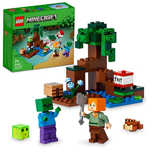 レゴ LEGO おもちゃ マインクラフト 沼地の冒険 男の子 女の子 マイクラ Minecraft 子供 グッズ ゲーム 玩具 知育玩具 誕生日 プレゼント ギフト レゴブロック 21240 7歳 ~