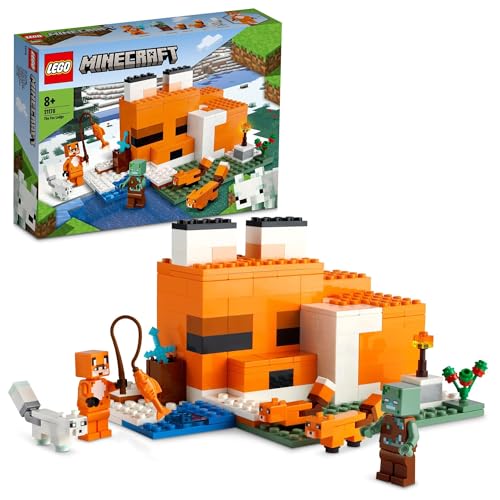 レゴ LEGO マインクラフト キツネ小屋 クリスマスプレゼント 21178 おもちゃ 小学生 子供 ブロック プレゼント テレビゲーム 動物 どうぶつ 男の子 女の子 8歳以上