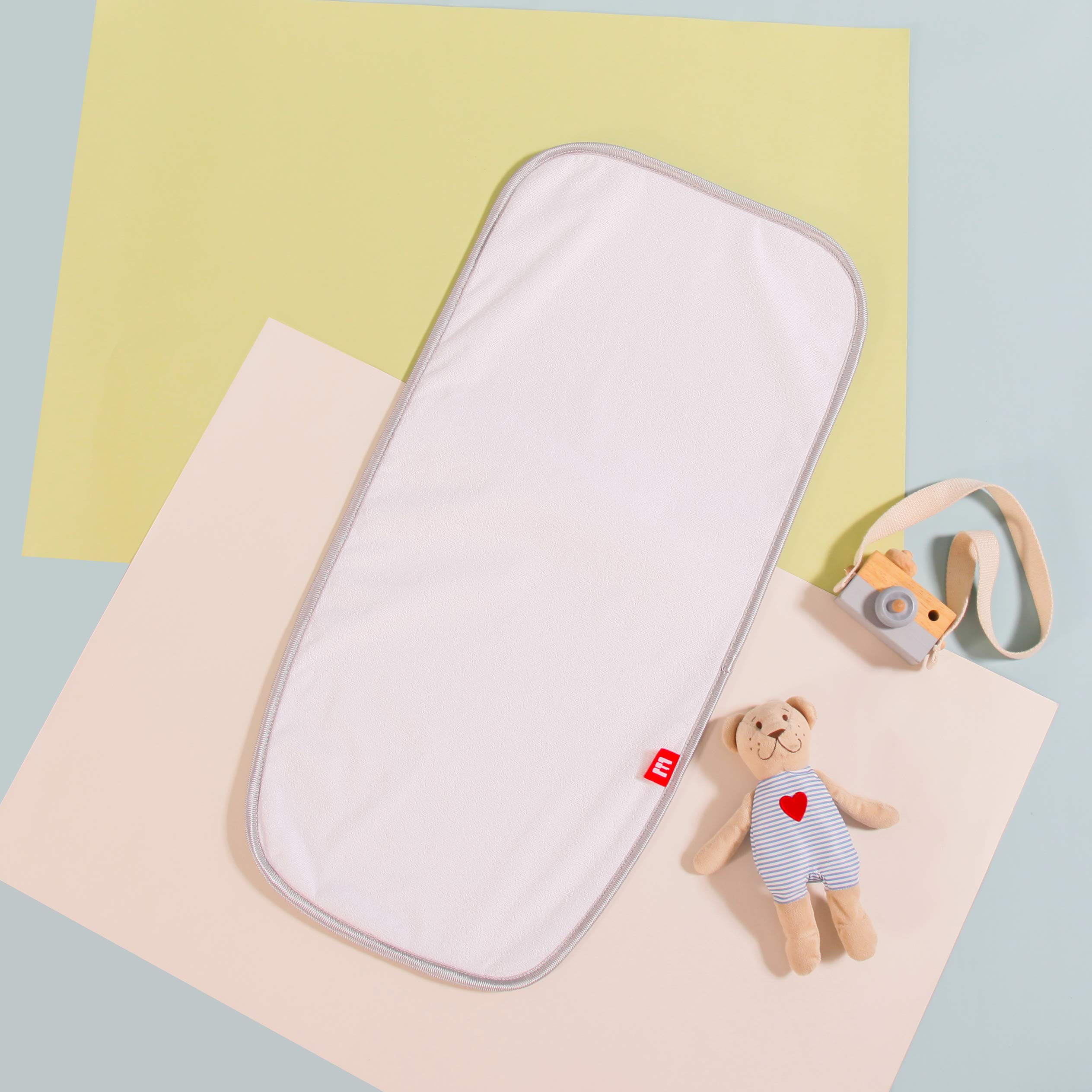 Luddy ベビーベッド 新生児 枕付き ベッドインベッド 折りたたみ式 携帯型ベビーベッド 添い寝 ポータブル 出産祝い 通気性 洗濯可能 0-24ヶ月 ミニサイズ, 26*65cm