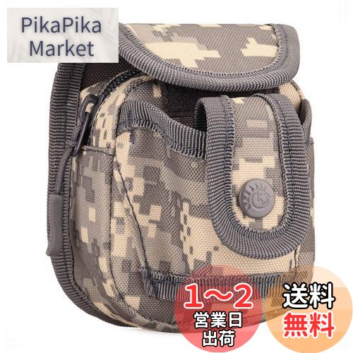 PHOENIX IKKI スリングショット パチンコ 弾弓 弾 球 球 ボール BB弾 収納ポーチ ツールポーチ パチンコ玉ケース 狩猟アクセサリー ベルト装着仕様 腰掛け 携帯便利 ACUデジタル迷彩 その1