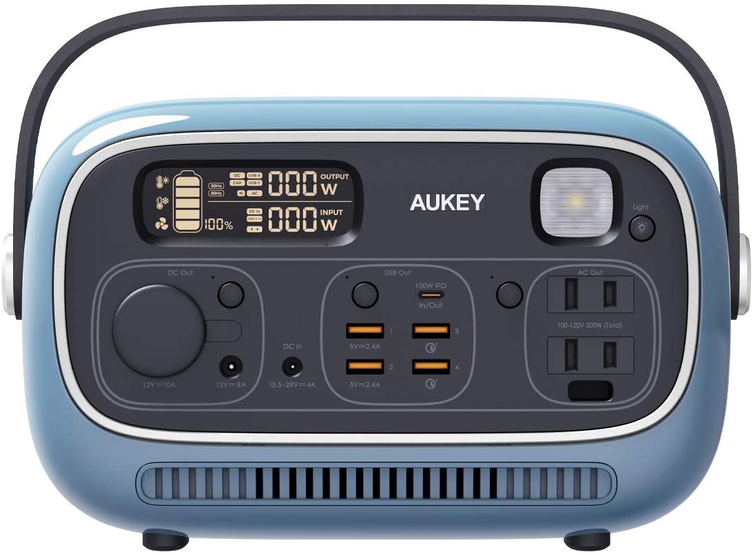  AUKEY Ŵ ݡ֥Ÿ Power Studio 300 297wh ֥롼 PS-RE03 BU