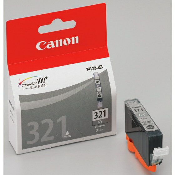 樂天商城 - キヤノン 純正インクタンク BCI-321 GY グレー 単品 | キャノン Cannon Canon インク 純正 プリンター 新品