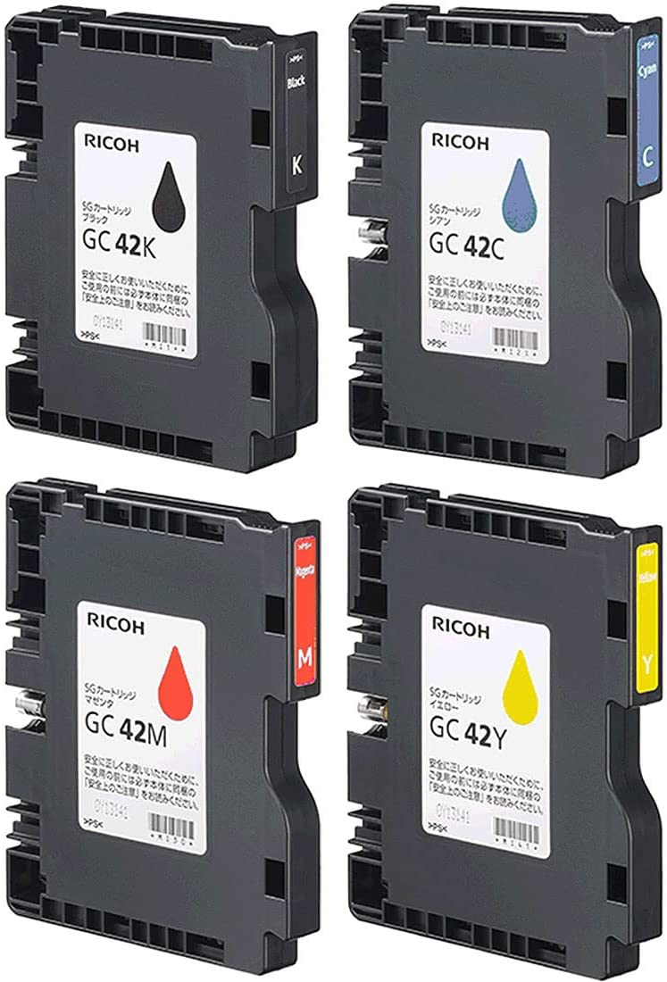 乐天商城 - リコー 純正インクカートリッジ GC42K/C/M/Y 中容量 Mサイズ 4色セット | RICOH