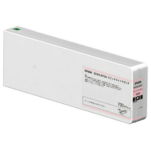 乐天商城 - エプソン 純正 インクカートリッジ SC9VLM70A 700ml ビビッドライトマゼンタ 単品 | EPSON