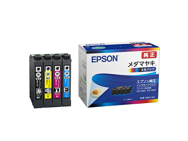 樂天商城 - エプソン 純正インクカートリッジ MED-4CL メダマヤキ 4色パック | EPSON