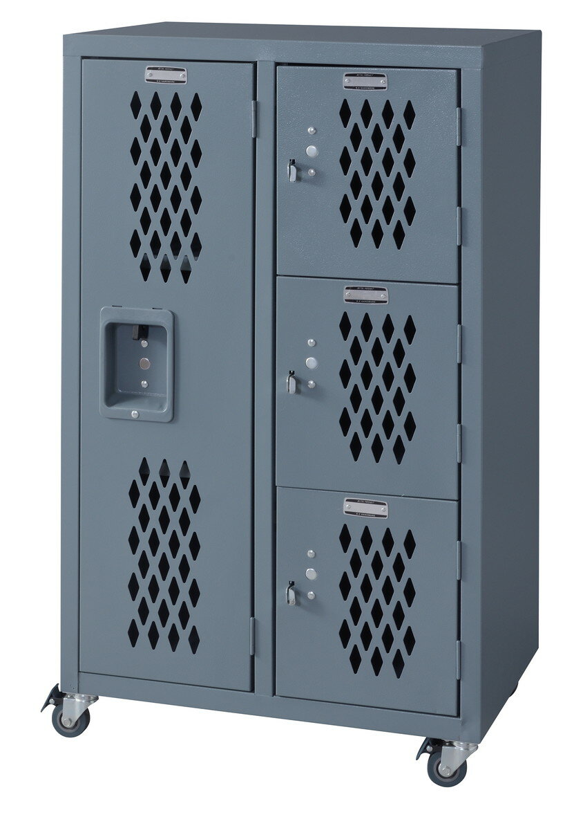 【送料無料】東谷 ロック スチールチェスト L [TPN-41GY] 幅58×奥行38.5×高さ98cm│家具 おしゃれ