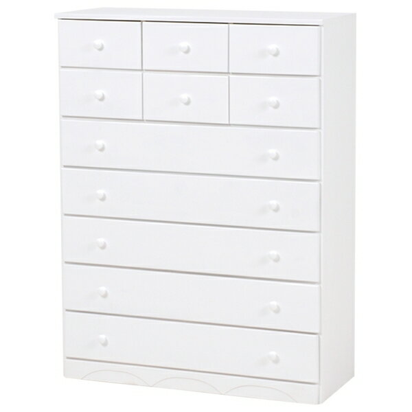 【送料無料】チェスト MCH-6895WH (約)幅87×奥行37(取っ手2cmを含む)×高さ116cm ■ホワイト | 家具 おし..