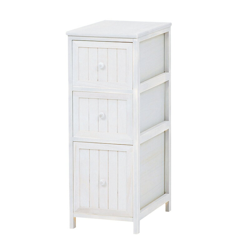 【送料無料】【アンティーク加工】【ノスタルジックなシャビー感】チェスト 幅30×奥行45×高さ80cm MCH-..