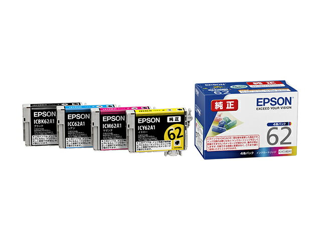 乐天商城 - エプソン 純正インク IC4CL62A1 4色パック ｜ EPSON
