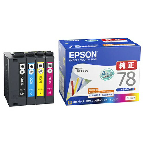 樂天商城 - エプソン 純正インク IC4CL78 4色 ｜ EPSON