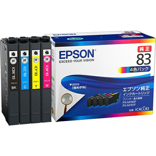乐天商城 - エプソン 純正インク IC4CL83 4色パック ｜ EPSON