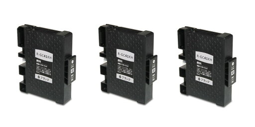 リコー (RICOH) GC41KH ブラック 互換インク 3個セット 【大容量】 | リコー RICOH インク 互換 プリンター セット SET インクジェット 黒 リコー (RICOH) GC41KH ブラック 互換インク 3個セット 【大容量】 | リコー RICOH インク 互換 プリンター セット SET インクジェット 黒