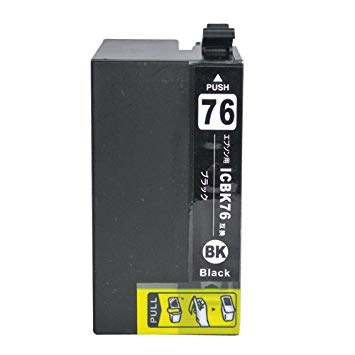 エプソン ICBK76 ブラック 互換インク 単品 ※IC付 残量表示OK | エプソン EPSON インク 互換 プリンター インクジェット 黒 エプソン ICBK76 ブラック 互換インク 単品 ※IC付 残量表示OK | エプソン EPSON インク 互換 プリンター インクジェット 黒